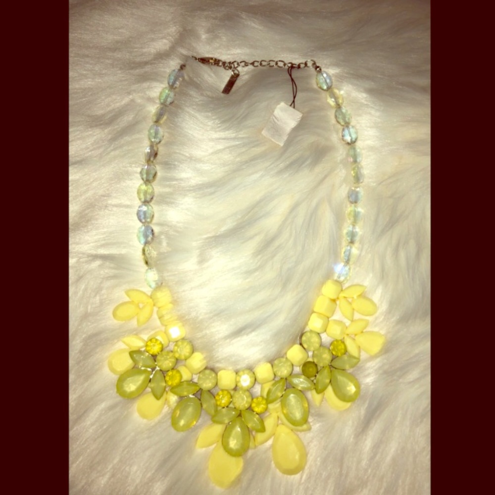 Yellow fashion necklace